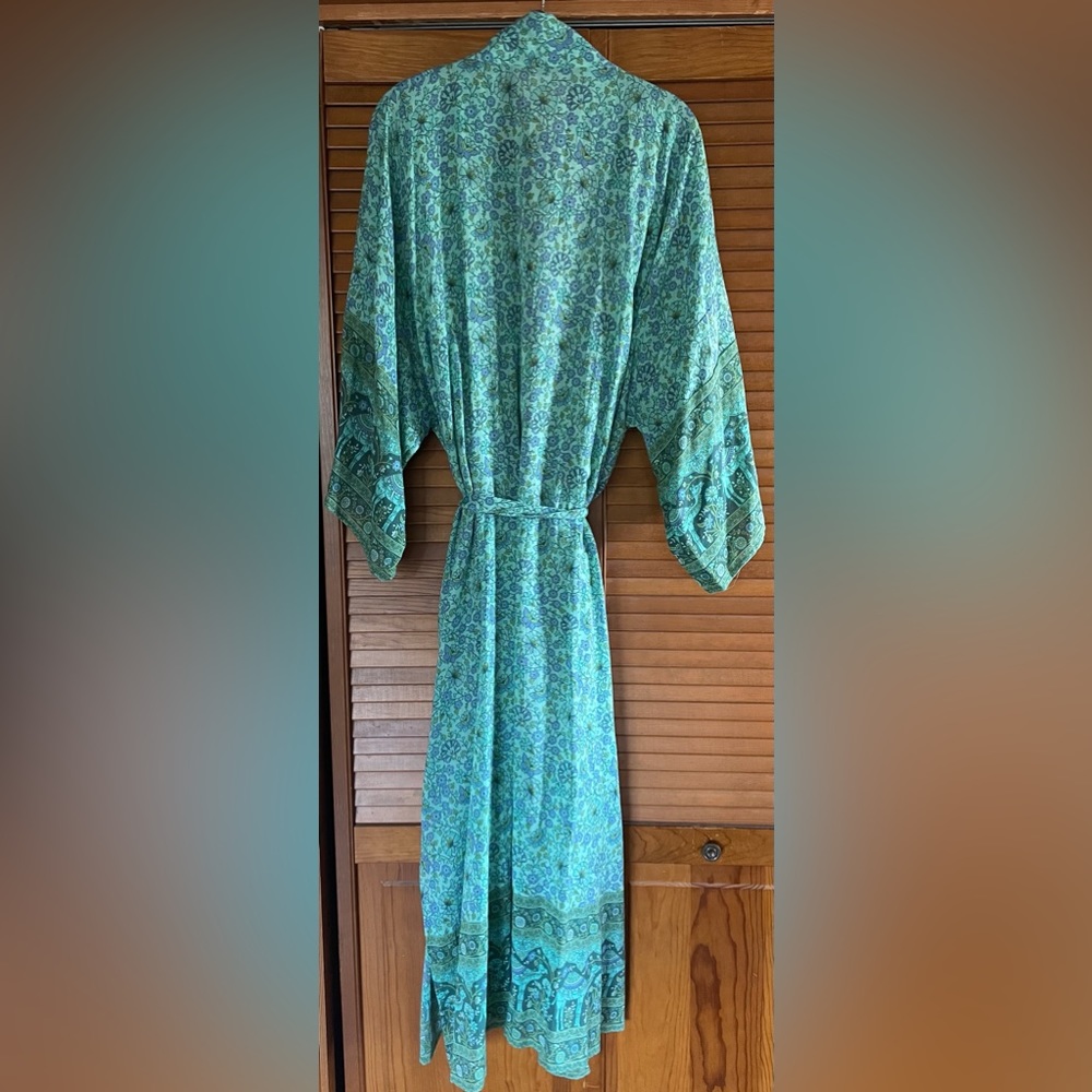 Spell | Sundown Maxi Robe Turquoise | M/L - Picture 9 of 16